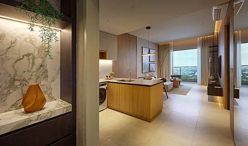 Parkside Residences showroom kitchen view 6